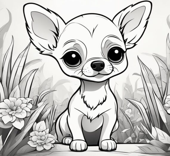 Chihuahua Coloring Book : 12 Colorings Book