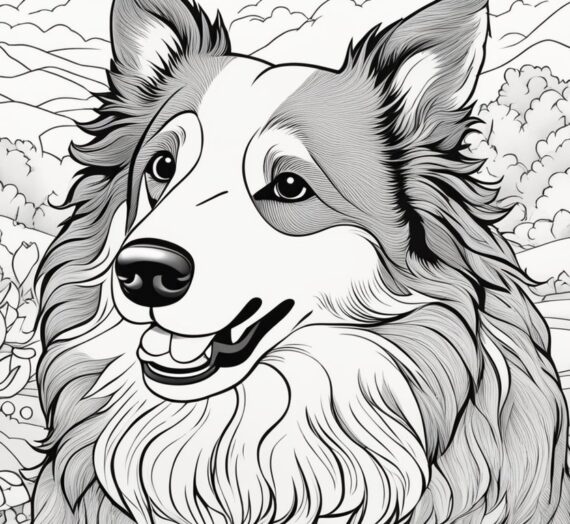 Collie Coloring Book: 10 Colorings Page