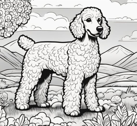 Poodle Coloring Book : 17 Colorings Pages