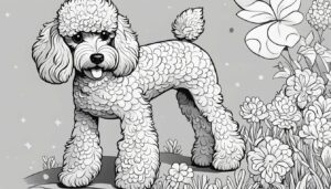 Poodle Coloring Book