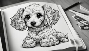 Poodle Coloring Book