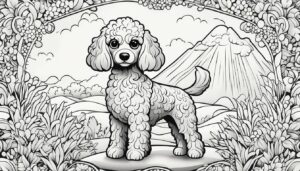 Poodle Coloring Book