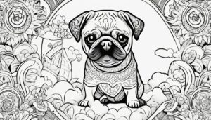 Free Printable Pug Coloring Pages
