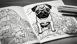 Easy Pug Coloring Pages