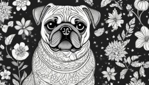 Pug Friends Coloring Pages