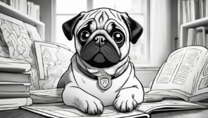 Free Printable Pug Coloring Pages