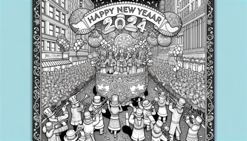 Exploring New Year 2024 Coloring Pages