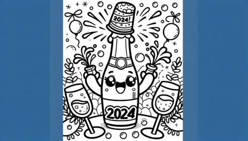 Coloring Pages New Year 2024