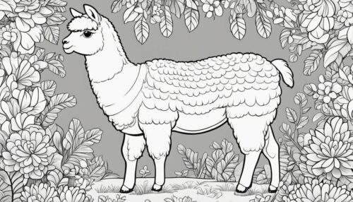 Types of Alpaca Coloring Pages
