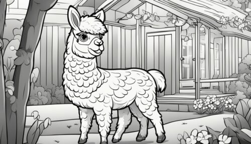 Alpacas in Herds Coloring Pages