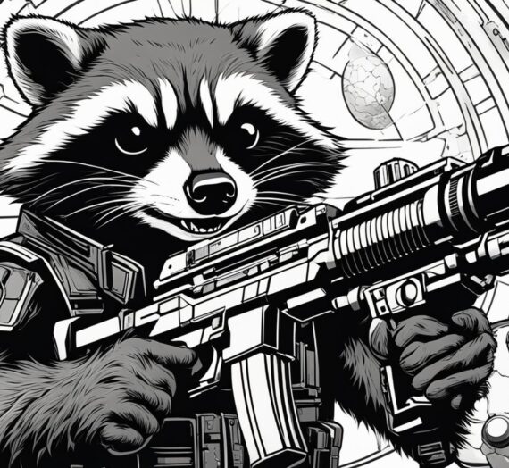 Avenger Rocket Raccoon Coloring Pages