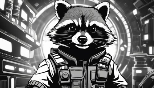 Rocket Raccoon Coloring Pages