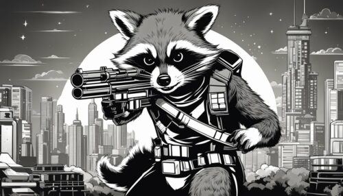 Rocket Raccoon Coloring Pages