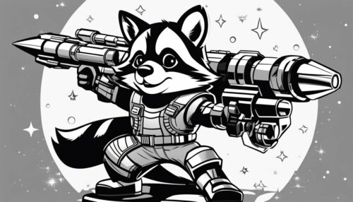 Free Printable Rocket Raccoon Coloring Sheets