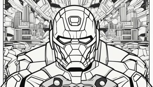 Avenger Vision Coloring Pages