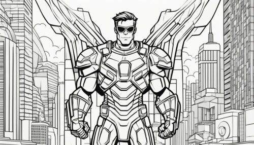 Avenger Vision Coloring Pages