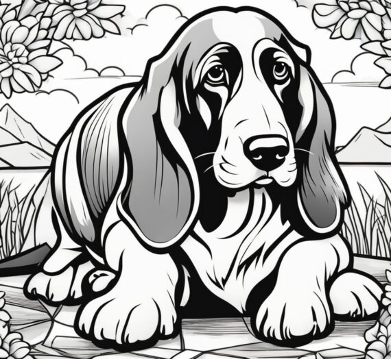 Basset Hound Coloring Pages: 13 Colorings Book