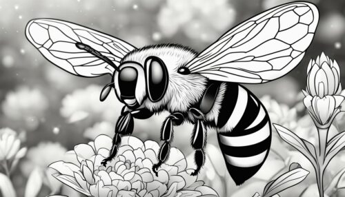Bee coloring pages are perfect for kids of all ages