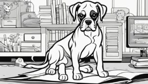 Characteristics of Boxers in Coloring Pages