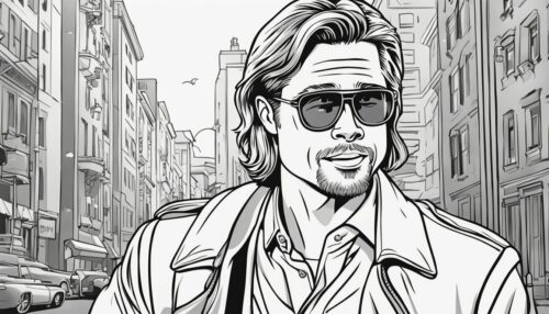 Brad Pitt Coloring Pages