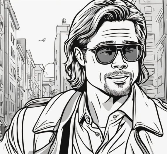 Brad Pitt Coloring Pages: 16 Free Colorings Book