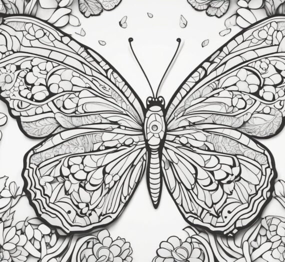 Butterfly Coloring Pages: 18 Colorings Book Free