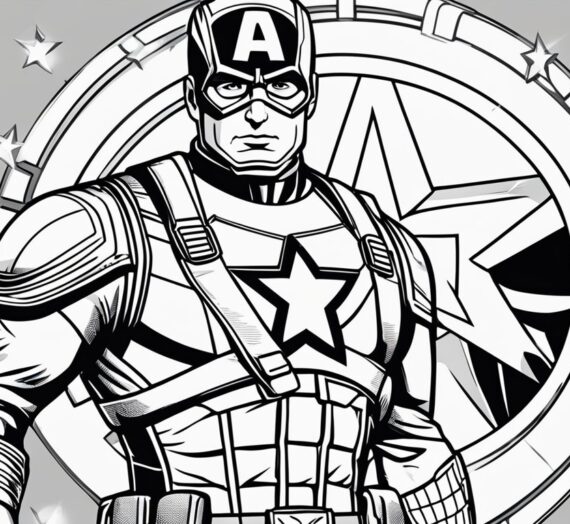 Captain America Coloring Pages: 18 Free Colorings Book