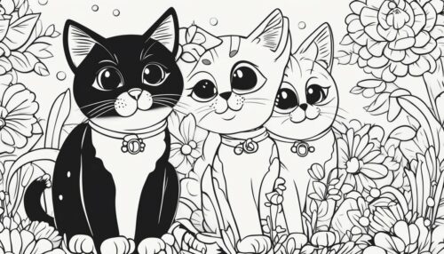 Variety of Cat Coloring Pages