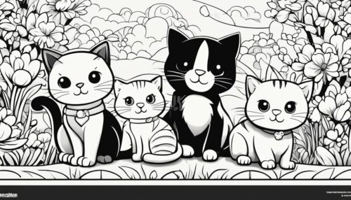 Basics of Cat Coloring Pages