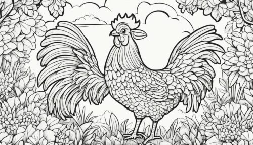 Basics of Chicken Coloring Pages