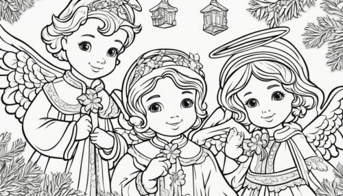 Christmas Angels Coloring Pages