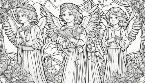 Christmas Angels Coloring Pages