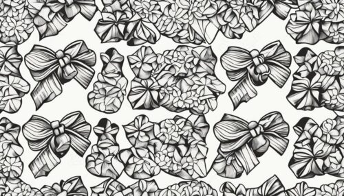 Engaging with Christmas Bows Coloring Pages
