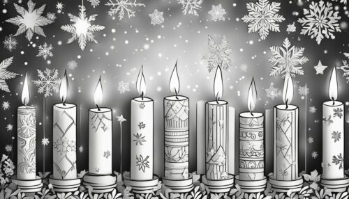 Christmas Candles Coloring Pages