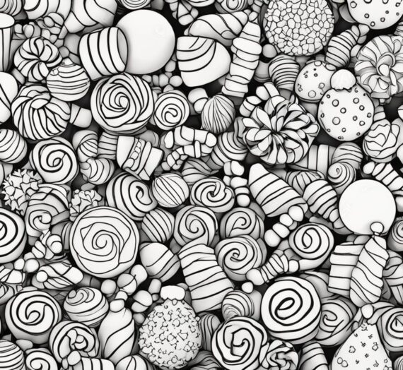 Christmas Candy Coloring Pages: 8 Free Colorings Pages