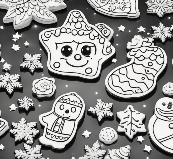 Christmas Cookies Coloring Pages: 16 Colorings Book