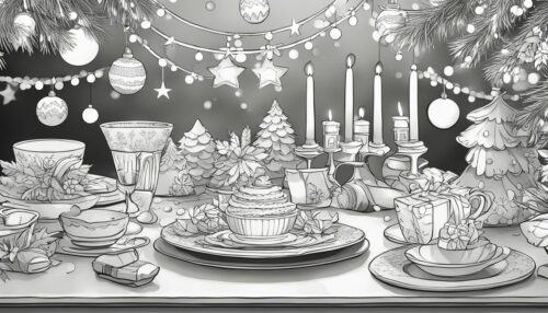 Christmas Garlands Coloring Pages