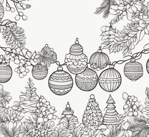 Christmas Garlands Coloring Pages: 8 Free