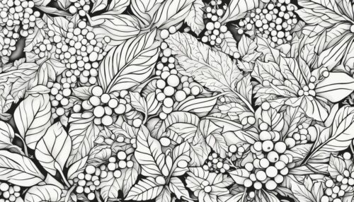 Christmas Holly Coloring Pages