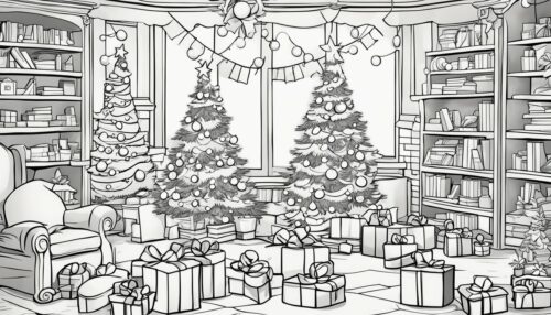 Christmas Lights Coloring Pages