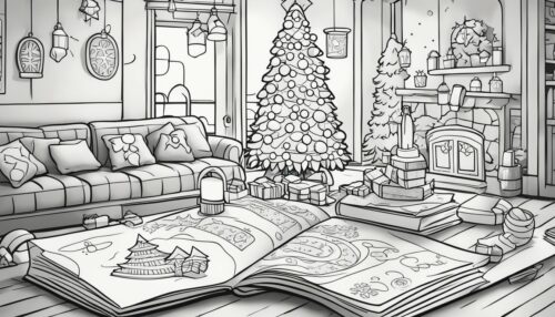 Variety of Christmas Lights Coloring Pages