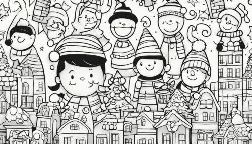 Variety of Christmas Lights Coloring Pages