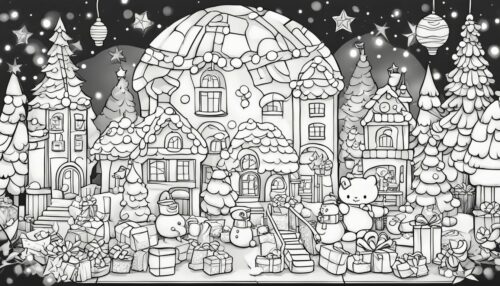 Christmas Lights Coloring Pages