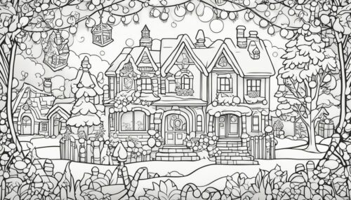 Christmas Lights Coloring Pages