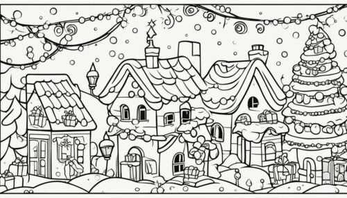 Christmas Lights Coloring Pages