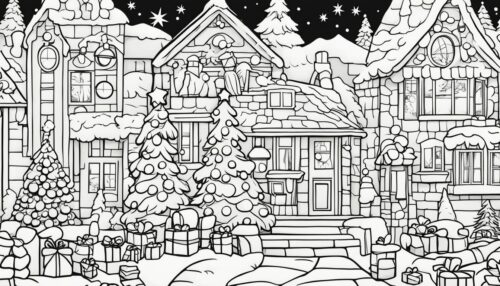 Christmas Lights Coloring Pages