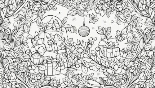Christmas Mistletoe Coloring Pages