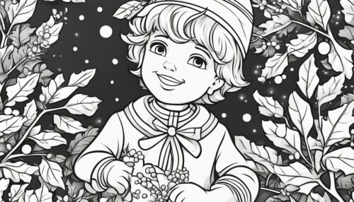Mistletoe Coloring Pages for Tablets