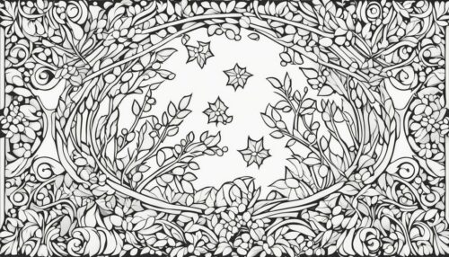 Mistletoe Coloring Pages for Tablets