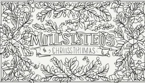 Printable Mistletoe Coloring Pages